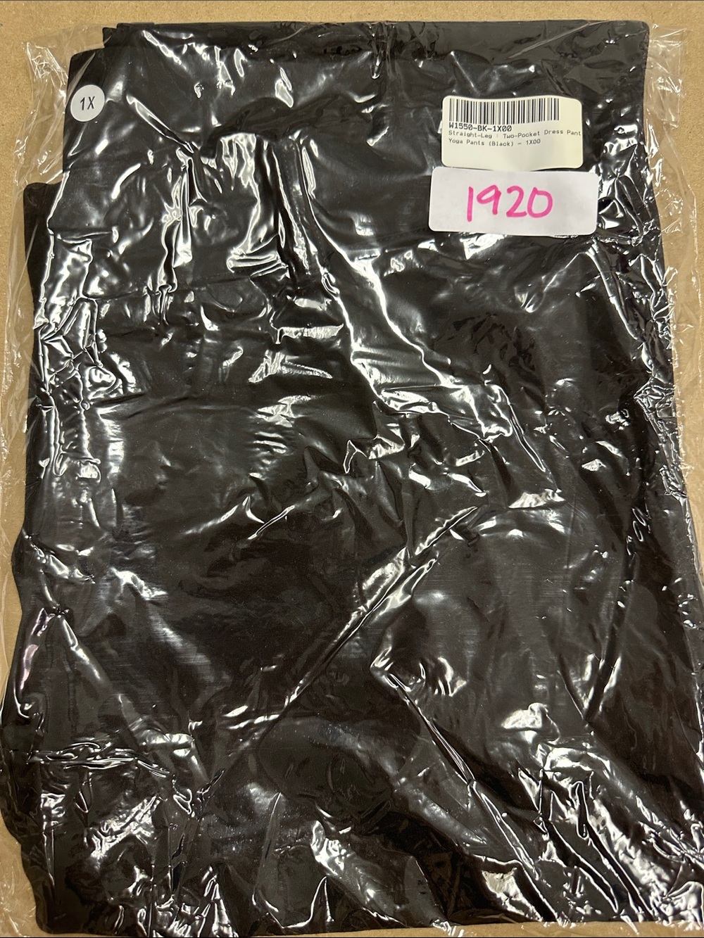New Betabrand Black Straight Two Pocket Dress Pant Yoga Pants 1X